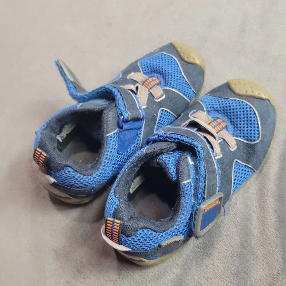Toddler Pediped Blue Mesh Sneakers With Hook Loop Straps Size‎ 28
